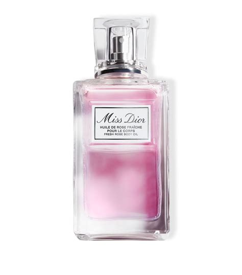 miss dior fresh rose body oil